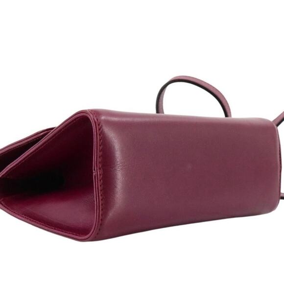 Ferragamo Gancini Burgundy Mini Handbag - Picture 5 of 8